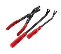Fydun Kit de 3 Pinces de Dépose de Garniture de Porte, Outil à Ressort pour Retirer Les Clips et Attaches, avec Levier de Démontage pour Panneaux D'habitacle de Voiture