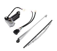 Fydun Kit de Moteur D'essuie-glace Marin 12V 35W Double Vitesse pour | Kit D'essuie-glace Complet avec Moteur, Bras, Balai, Interrupteur et Faisceau.12 V 35 W, Oscillation de 110 Degrés