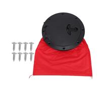 Fydun Kit de Plaque de Pont Rond à Hayon étanche Couvercle du Sac de Rangement Rouge Pêche en Kayak (6 Pouces)