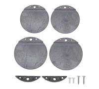Fydun Kit de Réparation de Dalot à Clapet Marin, Ensemble de Retouche de Bateau pour Sceller le Drainage, Bouchons de 1,87 Pouces 1,57 Pouces