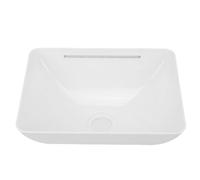 Fydun Lavabo de Salle de Bain Au-dessus du Comptoir, Lavabo en Acrylique, Surface Lisse Anti-rayures, 13,69 X 10,22 Pouces, Drain encastré pour Camping-car, Bateau, Cuisine, Salle de