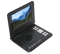 Fydun Lecteur DVD Portable 1080P, écran Pivotant HD 7 Pouces, Support de Carte Mémoire USB, Lecteur Vidéo MP5 pour Voiture, Prise Ue, 110-240V