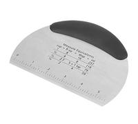 Fydun Less -Pâte en Acier et Hachoir à Pâte avec Poignée Souple - Outil de Cuisson Essentiel pour une Mesure Fluide et un Mélange Facile de la (BLACK)