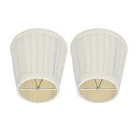 Fydun Lot de 2 Abat-jour en Tissu à Clipser pour Ampoules E14 - Abat-jour élégants pour Table et Lustre, Design Doux au Toucher pour un Confort amélioré, Idéal pour la Décoration de la Maison (PX30)