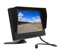 Fydun Moniteur de Caméra de Recul, écran IPS 9 Pouces HD 4 Voies D'affichage D'inversion D'entrée Vidéo, Image Cristalline, pour Camion, Camping-Car, Camionnette, Remorque