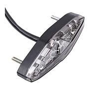 Fydun Moto Feu Arrière, ArrêT de Frein de Moto Universel 12V 15 LED ArrêTant la LumièRe Courante(Marron foncé)