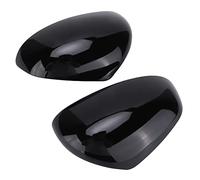 Fydun Paire de Capuchons de Rétroviseurs Latéraux Coller sur le Boîtier de Protection Remplacement pour Smart Fortwo/Forfour 453 2015-2021(Noir brillant)