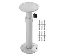 Fydun Pied de Table Support de Table Amovible 445-685mm Piédestal de Table en Alliage D'aluminium Argent Mat Réglable en Hauteur pour Camping-Car RV Yacht