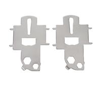 Fydun Plaque de Pont en Acier Inoxydable Clé Outil de Remplissage de Réservoir d'eau à Gaz pour Ouvreur de Bouteille de Carburant de Yacht 2pcs (Type A)
