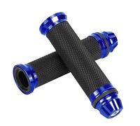 Fydun Poignée Guidon Moto, Universelles Poignées Moto Antidérapant en Caoutchouc Aluminium pour 7/8" 22mm Guidon pour Moto(Bleu)