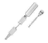 Fydun Safe Valise Lock Wire Rope Customs Mot de Passe Skull Lock Famille Appliquée (SILVER)