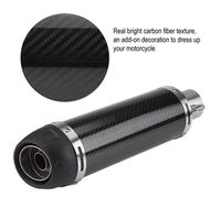 Fydun silencieux d'échappement en fibre de carbone 51mm moto universelle modifiée véritable tuyau de silencieux d'échappement en