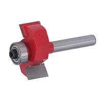 Fydun T du Routeur T du Routeur Bit Balle en Forme de Tungstène Alliage Ptfe Revêtement de Brouillage de Travail du Bois pour Chanfreinage en Bois Efficace (1/4x1/2)