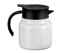 Fydun Théière Isolée de qualité Supérieure 1000 Ml - Cafetière et Théière Thermique Amovible avec Séparation de l'eau pour un Usage Domestique - Conception sans Acier (WHITE)