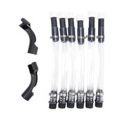 Fydun Tuyau de Carafe à Carburant Transparent, Conception D'angle Précis, Remplissage de Bidon de Gaz, Utilisation Efficace, 6 Tuyaux, 2 Cintreuses