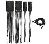 Fydun Universel 2 Pièces Couvercle de Poignée de Frange de Gland de Guidon de Moto Cuir Synthétique Couvercle de Levier