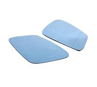 Fydun Verre de Rétroviseur Chauffant Gauche Droite pour Série 5 F07 F10 F11, Verre Automatique de Remplacement, Bleu Clair, Grand Angle