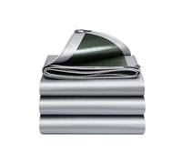 FYDZ Bâche imperméable robuste en polyéthylène isolant thermique et résistante aux rayures pour une utilisation polyvalente (5 x 6 m) - Argenté