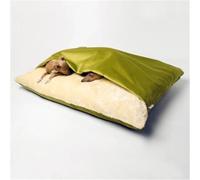 FYDZ Grand Chenil Hiver Chaud - Nid de Chat Amovible et Lavable pour Animaux de Compagnie(Fruit Green,L-75X60X23CM)