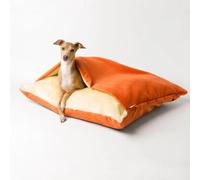 FYDZ Grand Chenil Hiver Chaud - Nid de Chat Amovible et Lavable pour Animaux de Compagnie(Orange,M-60X50X23CM)