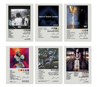 FYDZBSL 6 Piece Poster, Kanyee West Poster, Kanyee West Poster Tour Singer Music Album Cover Poster Décoration Murale pour Salon Poster de Musique Chanteurs 20 * 25 cm (B)