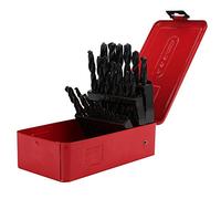 Fyearfly 25 pièces Kit de forets HSS forets torsadés à tige droite en acier rapide 1-13mm