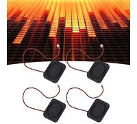 Fyearfly 4Pcs 2535 Cavity Speaker, 25 * 35mm Mini 2W Haut-Parleur 8Ω 0 À 20Khz Réponse en Fréquence Complète Audio Cavity Speaker Jst Terminal, pour Ordinateurs Portables, Téléphones Vidéo, DVD