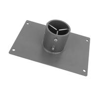 Fyearfly Adaptateur de tuyau plat en alliage d'aluminium pour connecteur de poteau de 62 mm, kit de montage d'antenne satellite robuste et résistant aux intempéries, support de toit d'antenne Internet