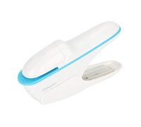 Fyearfly Agrafeuse sans Agrafes, Agrafeuse Portable sans Agrafe pour Brochures De Livrets, Agrafeuse Abs sans Agrafes pour Livres Papier Agrafeuse sans Agrafes pour Reliure Manuelle(Blanc)