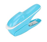 Fyearfly Agrafeuse Sans Agrafes, Agrafeuse Portable Sans Agrafe Pour Brochures De Livrets, Agrafeuse Abs Sans Agrafes Pour Livres Papier Agrafeuse Sans Agrafes Pour Reliure Manuelle(Bleu)