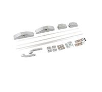 Fyearfly Barre de sortie anti-panique en aluminium inox résistant au feu 90 min - Mécanisme de porte de sécurité pour commerce d'usine et magasin - Double point - Résistant à la corrosion - Robuste