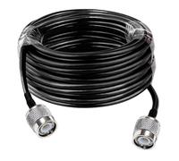 Fyearfly Câble d'Extension TNC de 15 m, Câble de Raccordement TNC Mâle À Mâle, Rallonge RG58 Étanche pour Antenne GNSS, Ligne Coaxiale Rf À Faible Perte Gel200, pour Wifi Et Radio Sans Fil