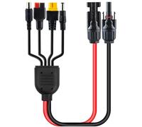 Fyearfly Câble MC_4 Solaire À Anderson, Connecteur Solaire À Anderson/Xt60/7909 Adaptateur 1M Câble Pv Batteries Solaires Ligne de Connexion, pour Camping-Cars, Camping, Panneau Solaire