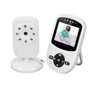 Fyearfly Caméra de Soins pour bébé + Kit Vidéo, Caméra D'affichage à Distance pour Enfants et Audio Écran Couleur 2,4 Pouces 2,4 GHz FHSS Vision Nocturne Détection de Mouvement Capteur de (EU)