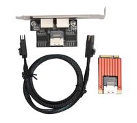 Fyearfly Carte Ethernet Gigabit PCIe à double port, 1 G LAN RJ45, carte réseau PCI Express 1000 Mbps, puce I350, augmente la connectivité du serveur, performance fiable du serveur Windows