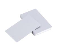Fyearfly Cartes de visite en métal, 50 cartes de visite vierges, papier vierge par sublimation étanche, cartes de visite gravées personnalisées pour imprimante, étiquette cadeau (argent)
