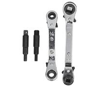 Fyearfly Clé à cliquet pour réfrigérateur, 1/4 3/16 5/16 3/8 en acier inoxydable, outil essentiel de réparation de climatiseur, solution domestique abordable