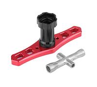 Fyearfly Clé à douille d'écrou de roue de 17 mm, clé cruciforme hexagonale M2-M4 pour voiture/avion télécommandée, durable et polyvalente, indispensable pour un entretien précis