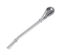 Fyearfly Cuillères à Paille en Acier Inoxydable, Cuillère Paille Réutilisable, Yerba Mate Bombilla,Pailles en Métal Réutilisables Pour Jus Smoothies