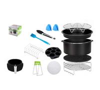 Fyearfly Ensemble d'accessoires pour friteuse à air de 17,8 cm, améliore la polyvalence de la cuisine, kit de 12 pièces