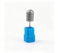 Fyearfly Foret de soin des pieds en acier inoxydable et céramique - Élimination des callosités et des callosités - Fraise à pédicure - Grain moyen de 2,35 mm - Tige universelle - Embout de fraise pour