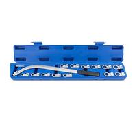 Fyearfly Jeu de clés à poulie tendeur de moteur, kit d'outils de courroie CR-V, 13 pièces, boîte à outils