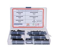 Fyearfly Kit de 200 boulons à tête hexagonale avec clé, résistant à la rouille, facile à installer, usage industriel et domestique, acier au carbone 12,9