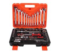 Fyearfly Kit de 61 clés à cliquet, outil complet de réparation automobile, durable et résistant à la rouille, facile à utiliser pour des réparations rapides