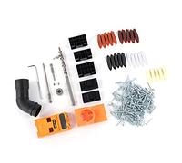 Fyearfly Kit de gabarit de poche pour le travail du bois, en plastique traité thermiquement, 92 x 50 x 25 mm, guide de trou incliné pour connexion de planche, système d'aide à la perceuse de