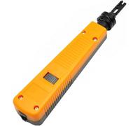 Fyearfly Kit d'outils d'impact de poinçonnage, outil de poinçonnage avec 110 lames outils d'insertion de terminal d'impact de téléphone de fil de réseau pour la réparation de câble de fil de réseau