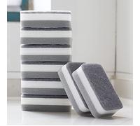 Fyearfly Lot de 10 éponges à vaisselle - Brosse double face pour un nettoyage facile de la cuisine, tampon à récurer à 3 couches abordable