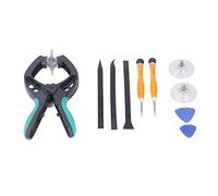 Fyearfly Lot de 10 outils de réparation électronique - Kit de réparation d'écran de téléphone avec ventouse et spudger antistatique pour l'entretien de la carte mère