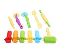 Fyearfly Lot de 11 outils de bricolage pour enfants, moules à pâte à modeler, amusement abordable