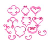Fyearfly Lot de 12 emporte-pièces en forme de fleur et de rose pour fondant et chocolat, facile à décorer, réutilisable et durable
